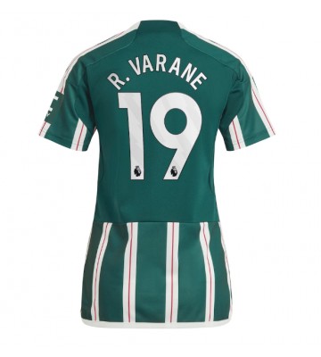 Manchester United Raphael Varane #19 Segunda Equipación Mujer 2023-24 Manga Corta